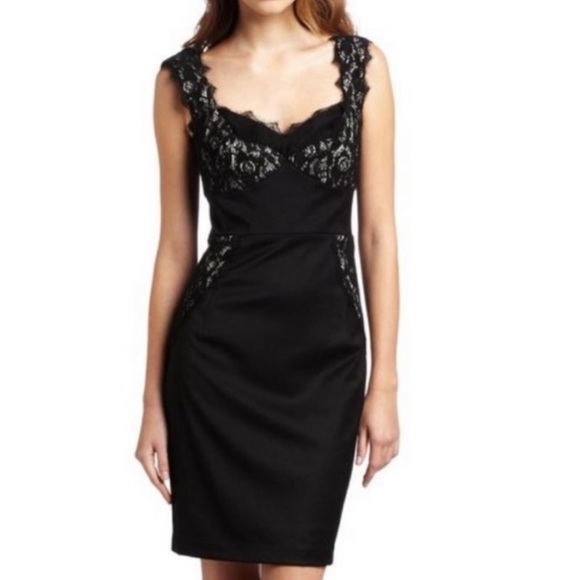 TED BAKER BLACK LACE DETAILED DRESS SZ US 4 PR TED SZ 1 - Picture 5 of 8